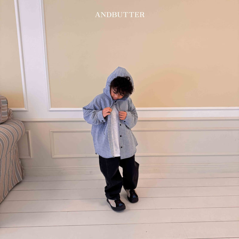 Andbutter - Korean Children Fashion - #designkidswear - Curve Denim Pants - 8