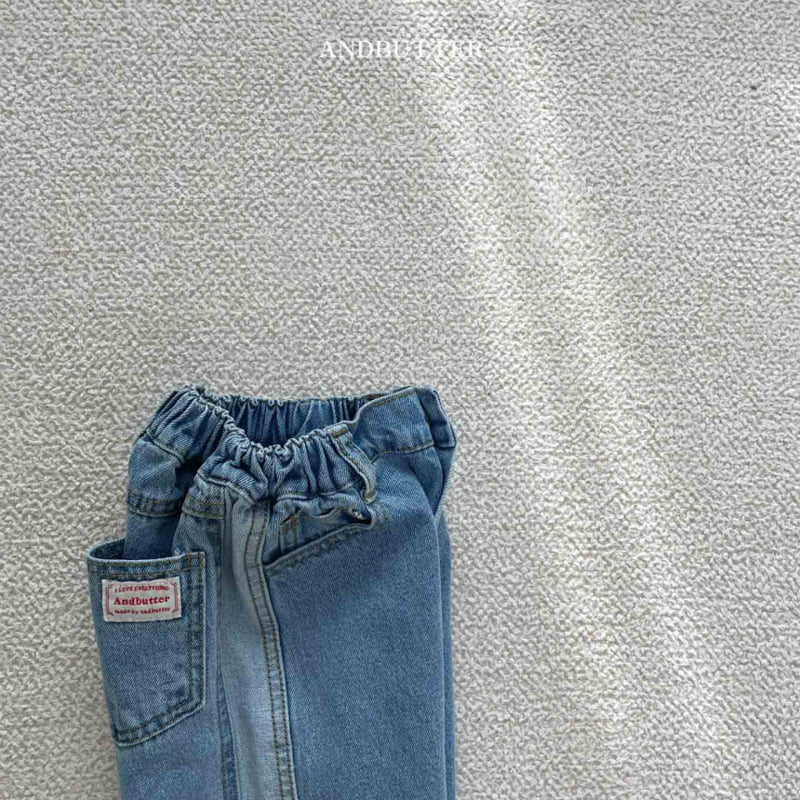 Andbutter - Korean Children Fashion - #discoveringself - Line Denim Pants - 2