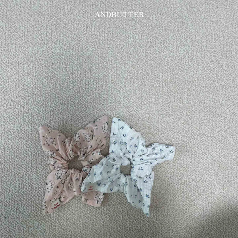 Andbutter - Korean Children Fashion - #fashionkids - Flower Square Chouchou - 3