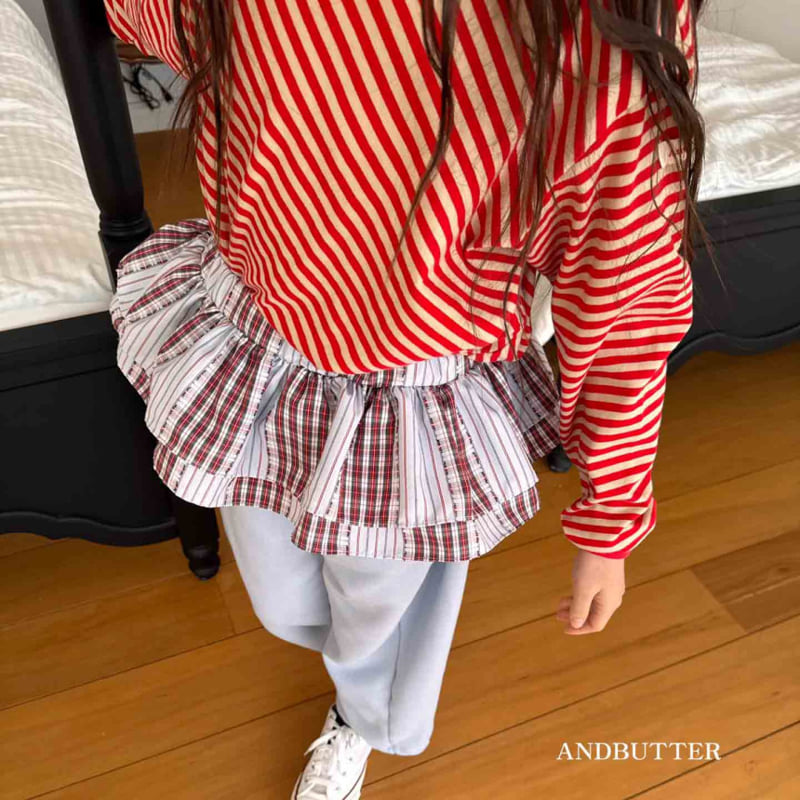 Andbutter - Korean Children Fashion - #fashionkids - Check Cancan Skirt - 5