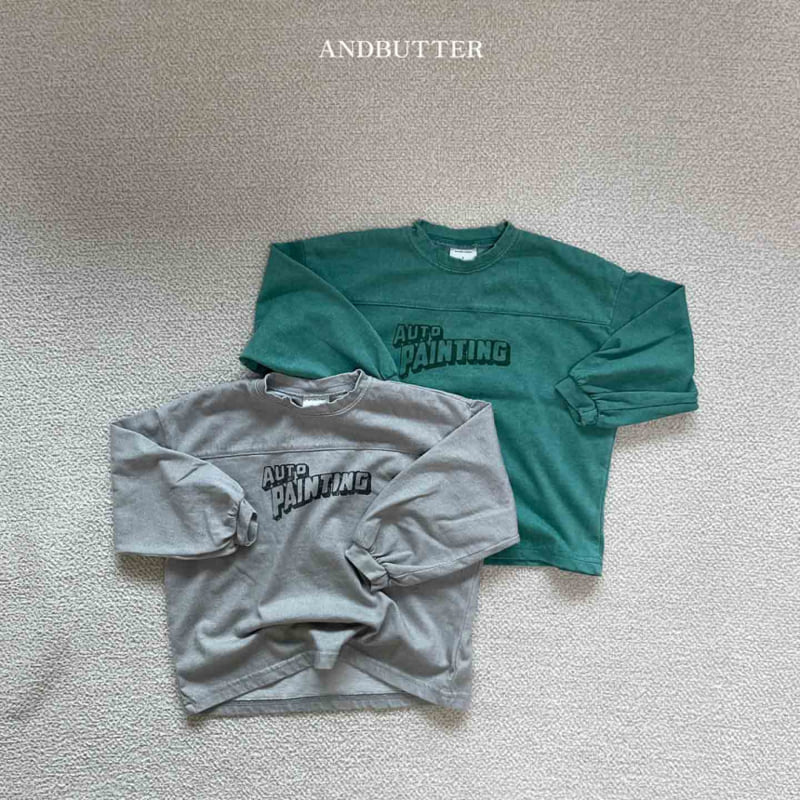 Andbutter - Korean Children Fashion - #fashionkids - Painting Tee - 9