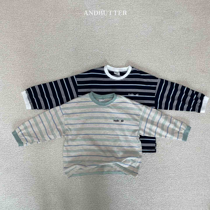 Andbutter - Korean Children Fashion - #kidsshorts - Hello Tee