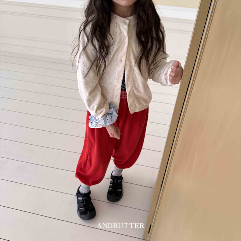 Andbutter - Korean Children Fashion - #kidsshorts - Check Terry Jogger - 5