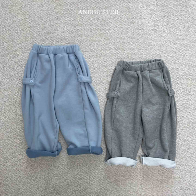Andbutter - Korean Children Fashion - #kidsshorts - Button Wide Pants