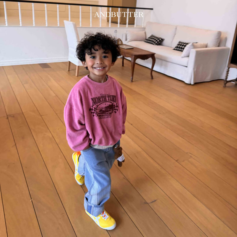 Andbutter - Korean Children Fashion - #kidsstore - Line Denim Pants - 5