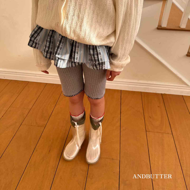 Andbutter - Korean Children Fashion - #kidzfashiontrend - Check Cancan Skirt - 8
