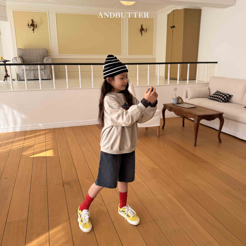 Andbutter - Korean Children Fashion - #kidzfashiontrend - Bermuda Pintuck Denim Pants