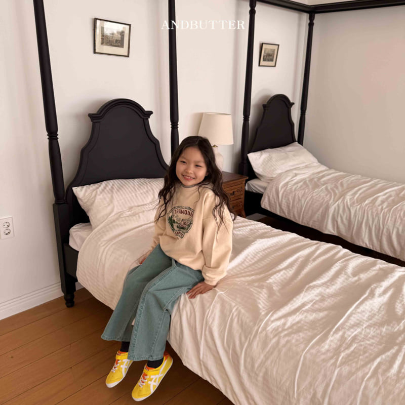 Andbutter - Korean Children Fashion - #Kfashion4kids - Pigment Slit Pants - 4