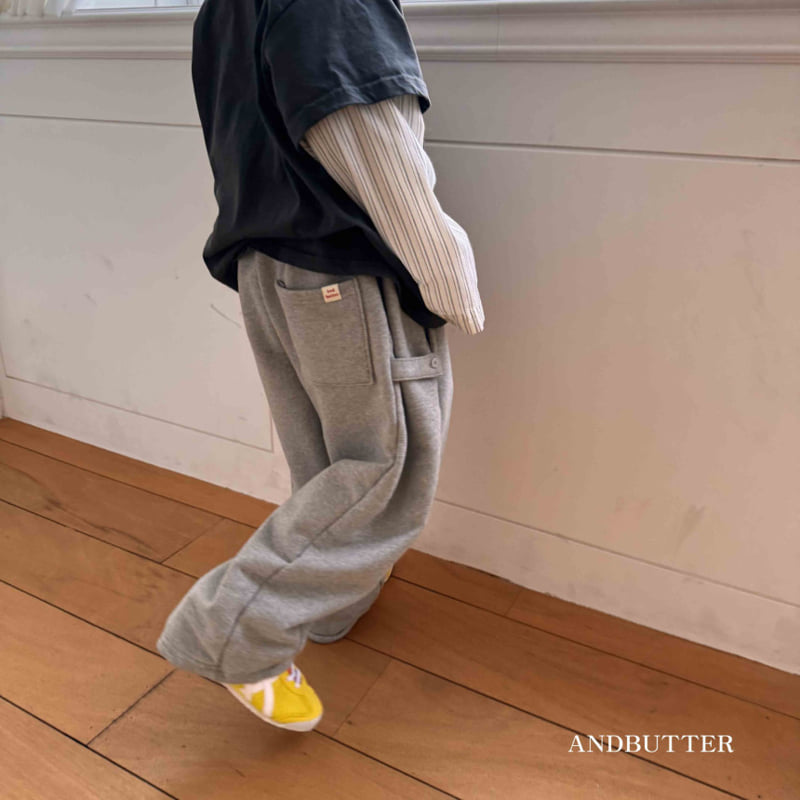 Andbutter - Korean Children Fashion - #magicofchildhood - Button Wide Pants - 6