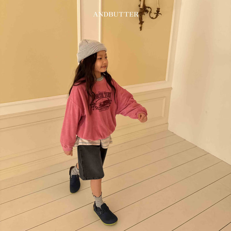 Andbutter - Korean Children Fashion - #littlefashionista - Bermuda Pintuck Denim Pants - 4