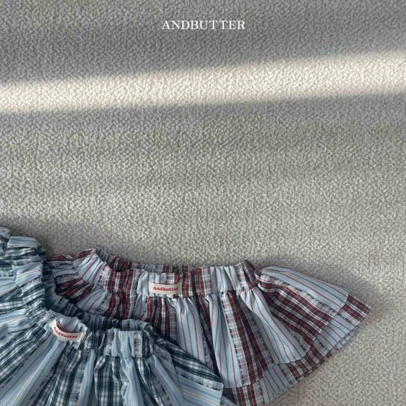 Andbutter - Korean Children Fashion - #minifashionista - Check Cancan Skirt - 12
