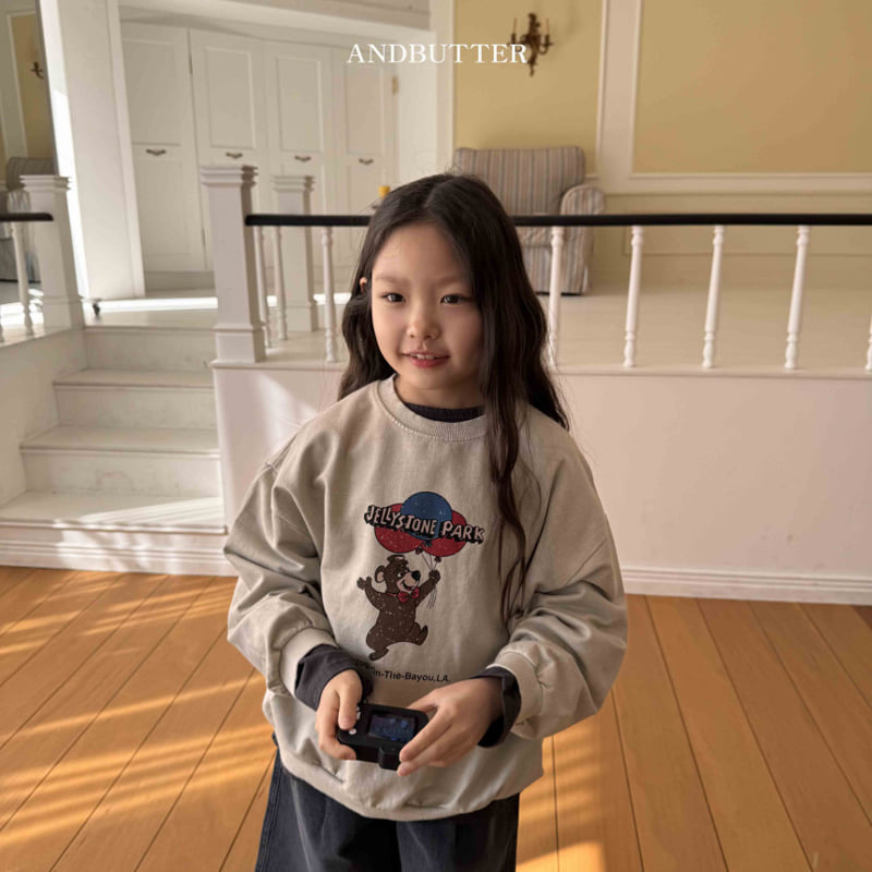Andbutter - Korean Children Fashion - #minifashionista - Bear Sweatshirts - 3