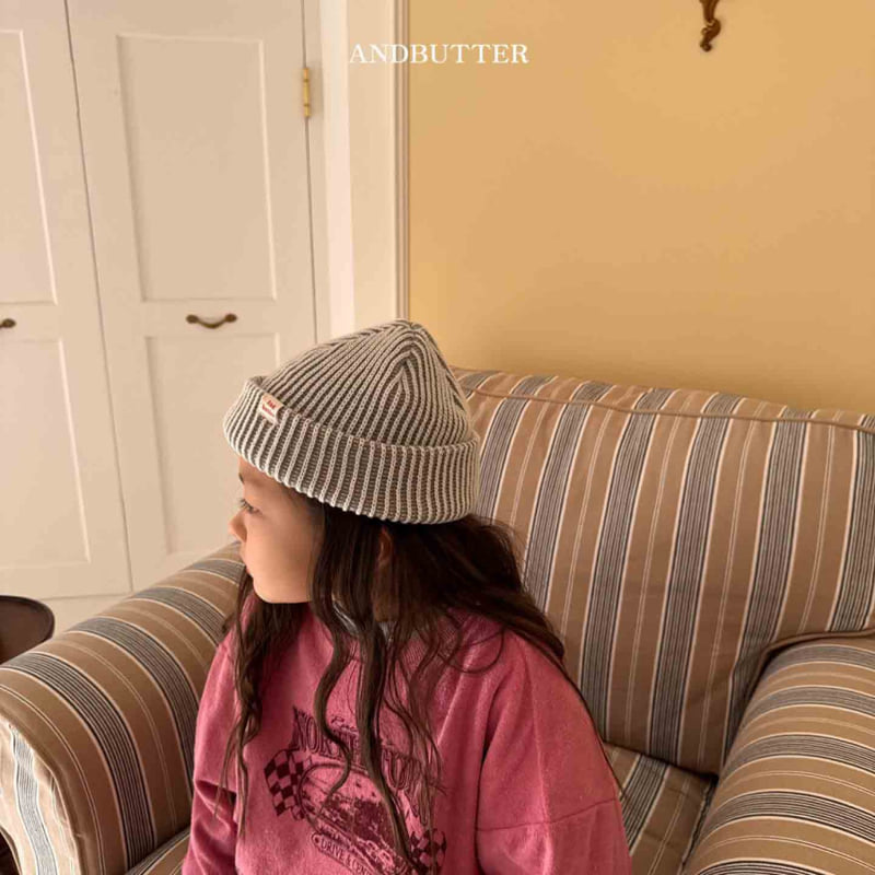 Andbutter - Korean Children Fashion - #minifashionista - Two-tone Beanie - 9