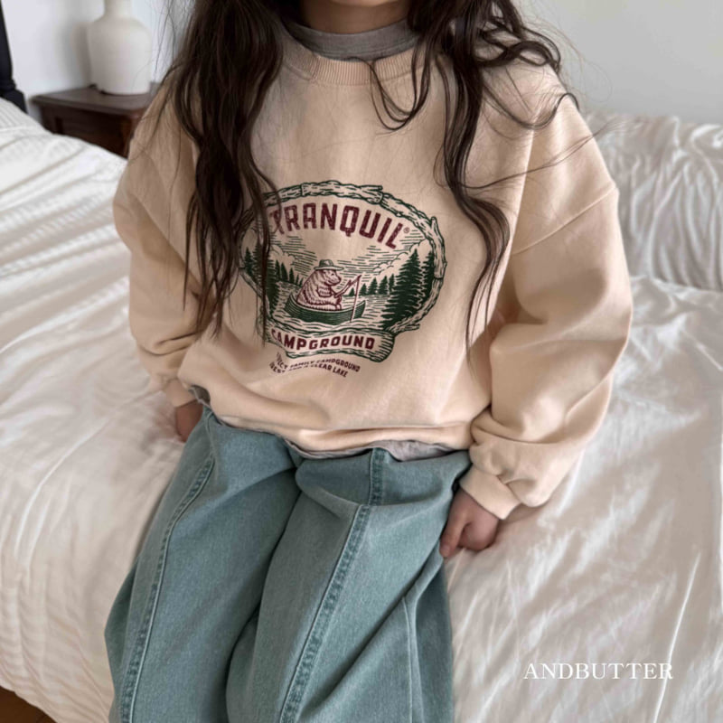 Andbutter - Korean Children Fashion - #prettylittlegirls - Camp Sweatshirts - 8