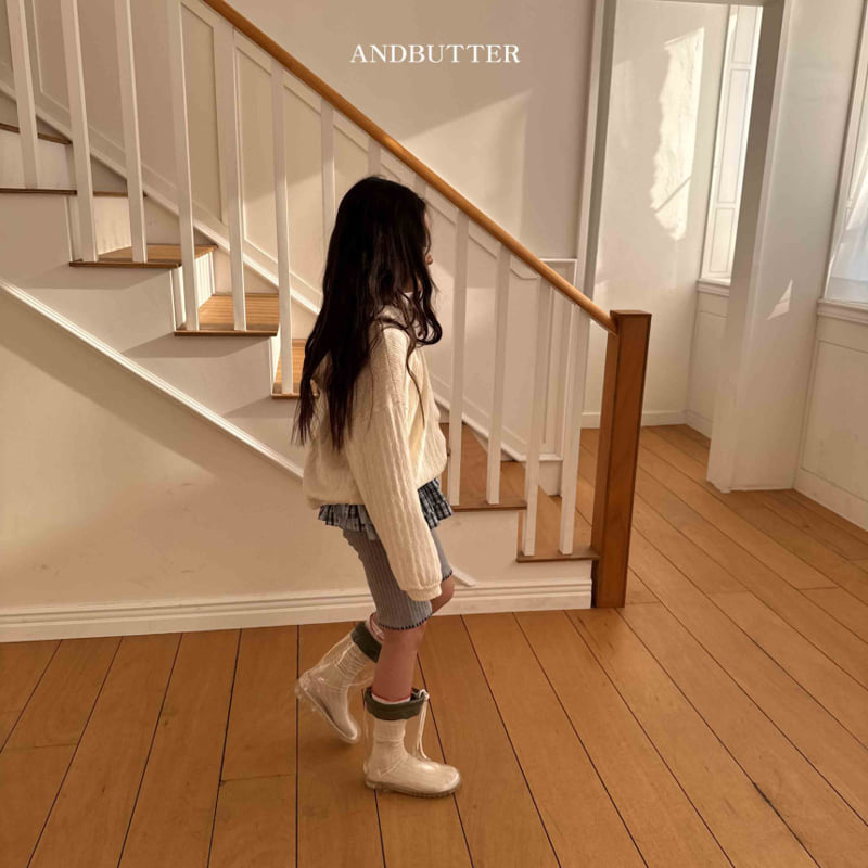 Andbutter - Korean Children Fashion - #prettylittlegirls - Button Hooded Cardigan - 7