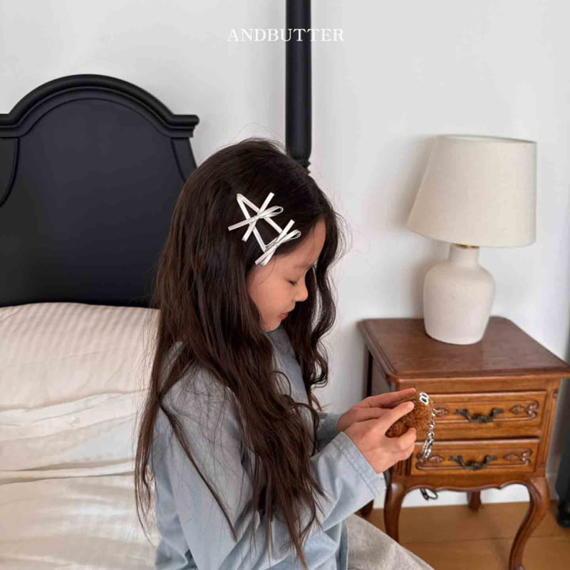 Andbutter - Korean Children Fashion - #toddlerclothing - Ribbon Triangle Pin - 2