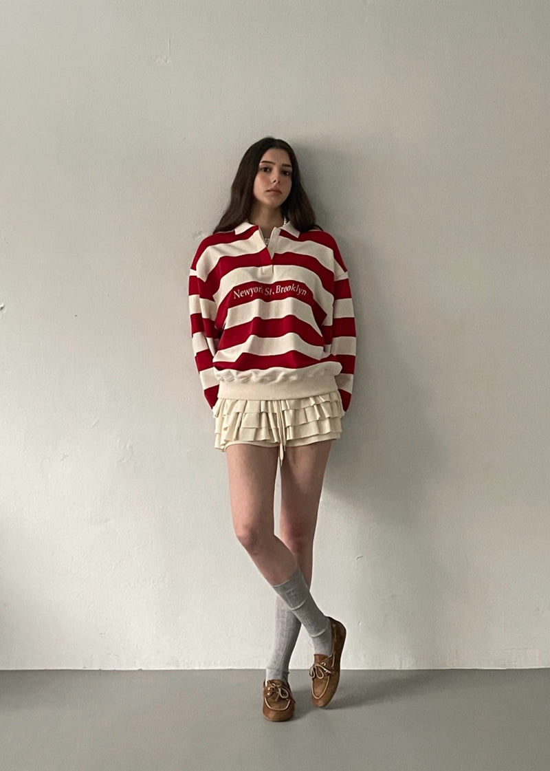 Another Avenue - Korean Women Fashion - #momslook - Brooklyn Embroidery Sweatshirts - 12