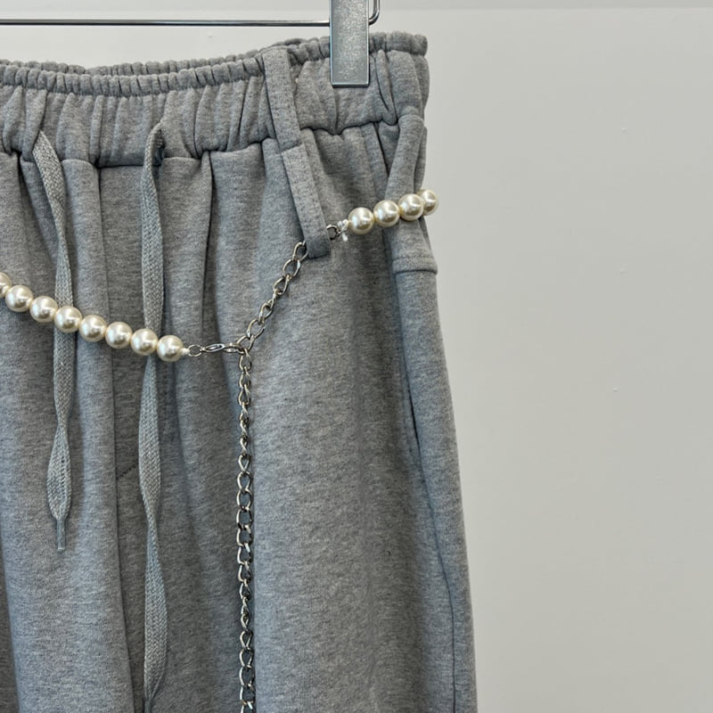 Another Avenue - Korean Women Fashion - #womensfashion - Pearl Chain Belt - 4