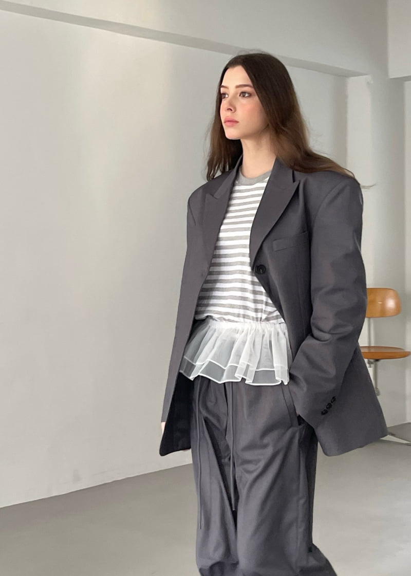 Another Avenue - Korean Women Fashion - #momslook - Setup Overfit Jacket - 10