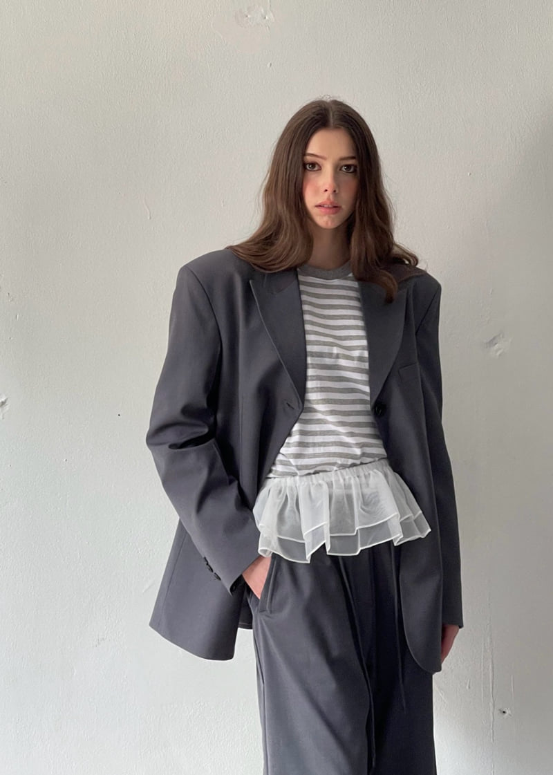 Another Avenue - Korean Women Fashion - #momslook - Setup Overfit Jacket - 12