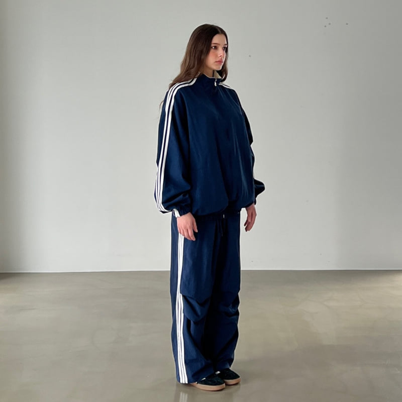 Another Avenue - Korean Women Fashion - #momslook - Three Lines Taping Pants - 6