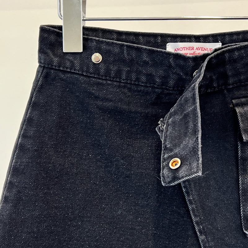 Another Avenue - Korean Women Fashion - #womensfashion - Wrap Banding Black Denim Pants - 11
