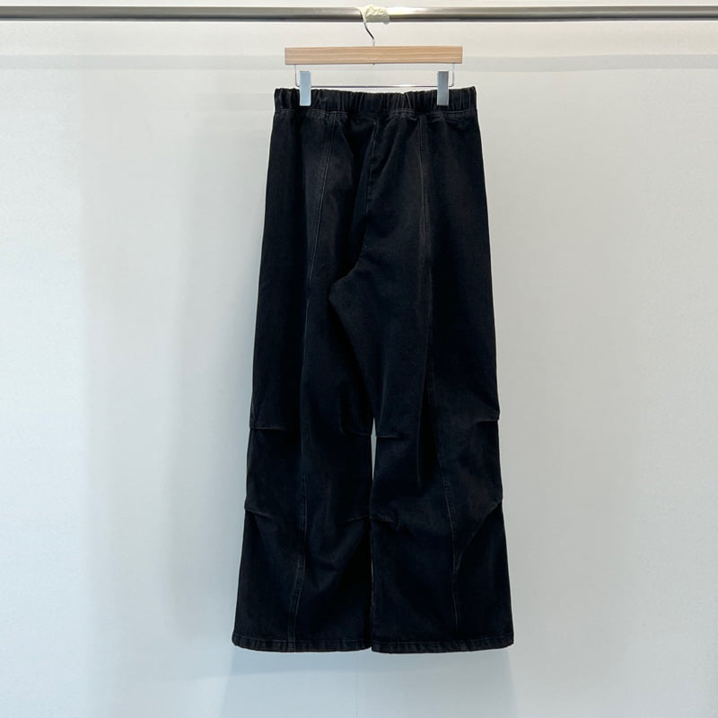 Another Avenue - Korean Women Fashion - #womensfashion - Wrap Banding Black Denim Pants - 3