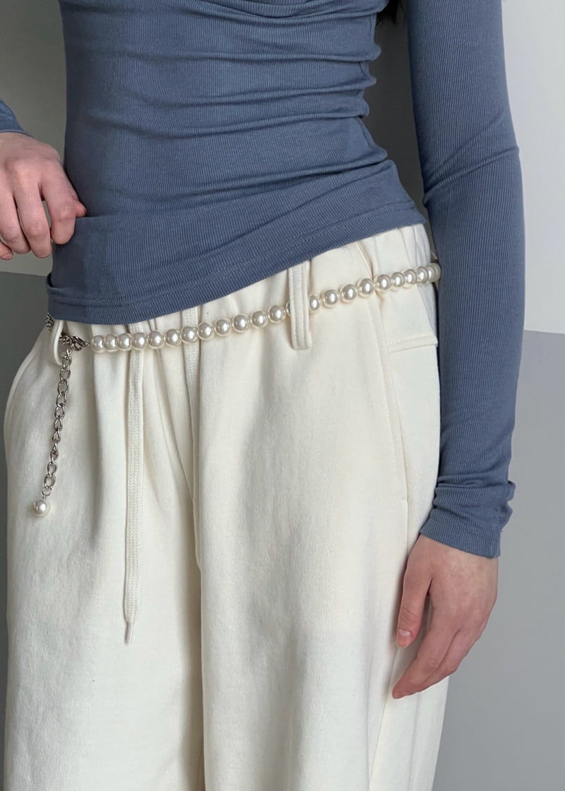 Another Avenue - Korean Women Fashion - #womensfashion - Pearl Chain Belt - 9