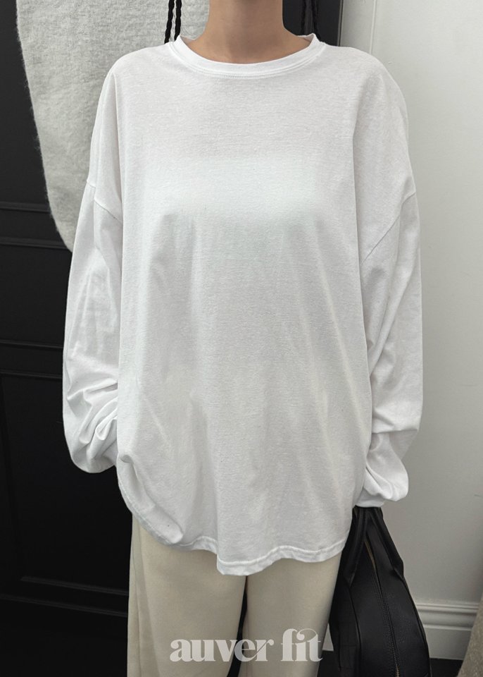 Auver_Fit - Korean Women Fashion - #womensfashion - Peach Puff Long Sleeve Tee - 2