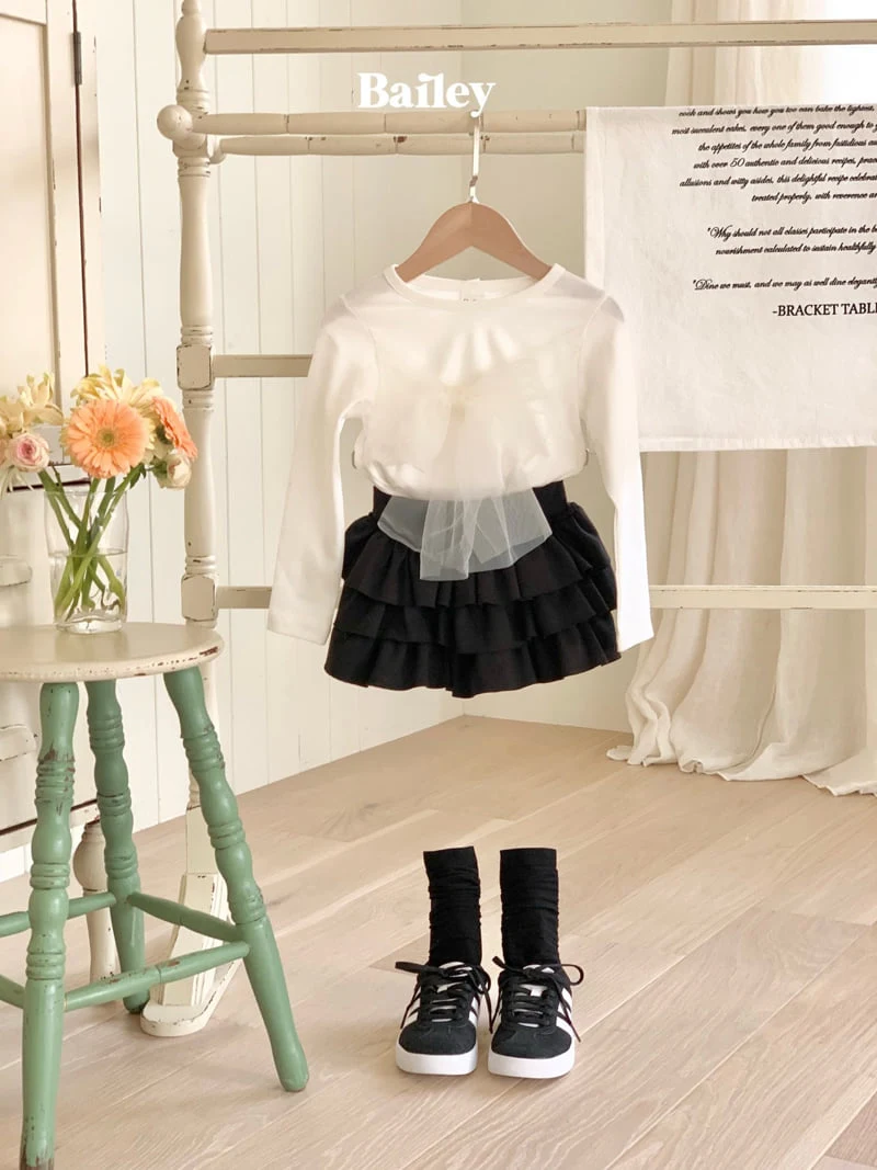 Bailey - Korean Children Fashion - #designkidswear - Ribbon Tee - 8