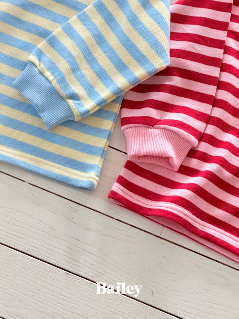 Bailey - Korean Children Fashion - #designkidswear - Peekaboo Stripe Tee - 6