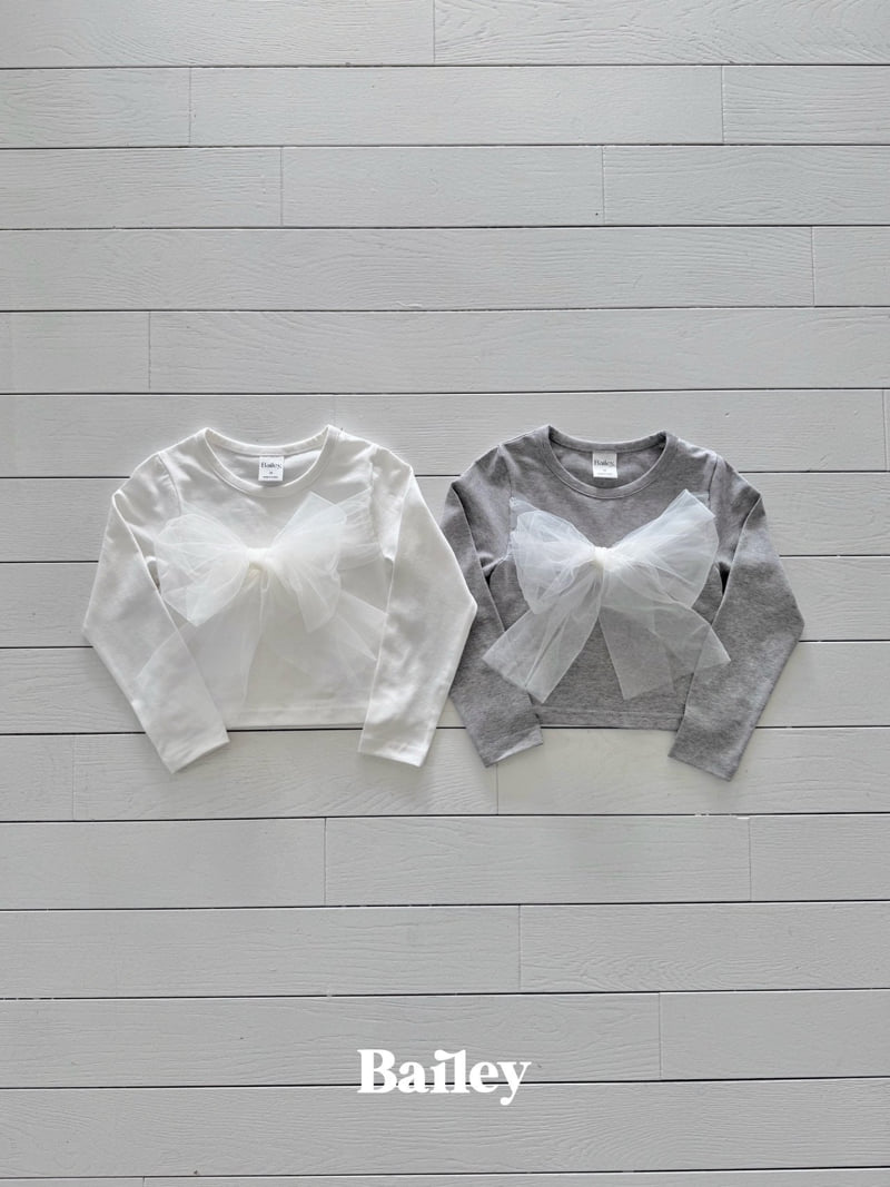 Bailey - Korean Children Fashion - #todddlerfashion - Ribbon Tee - 3