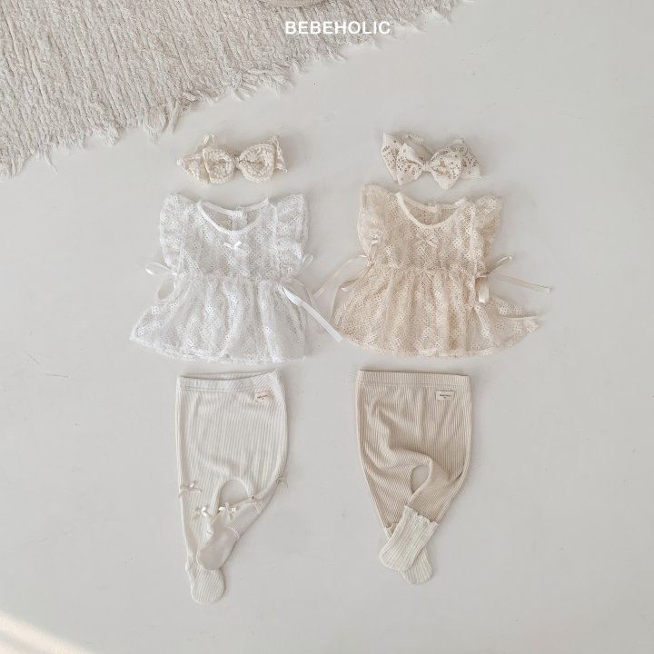 Bebe Holic - Korean Baby Fashion - #babyboutiqueclothing - Ribbon Dia Layered Bustier - 2
