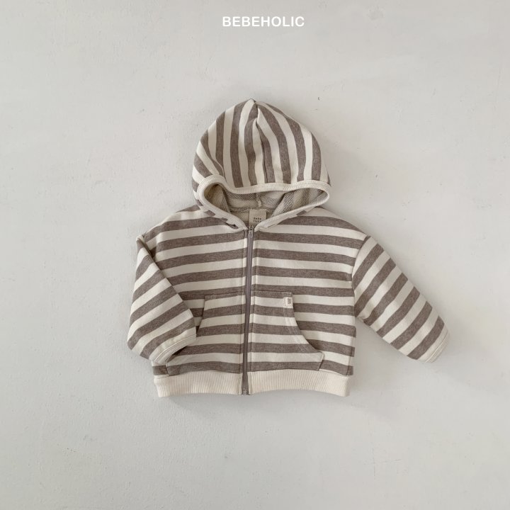 Bebe Holic - Korean Baby Fashion - #babyboutiqueclothing - Broccoli Stripe Hooded Zip-up Jacket - 11