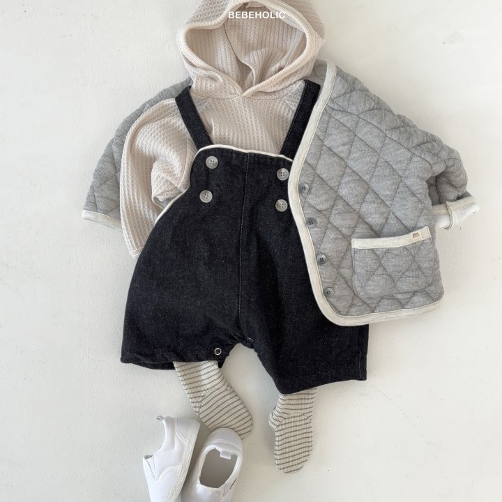 Bebe Holic - Korean Baby Fashion - #babyfashion - River Denim Suspenders - 6