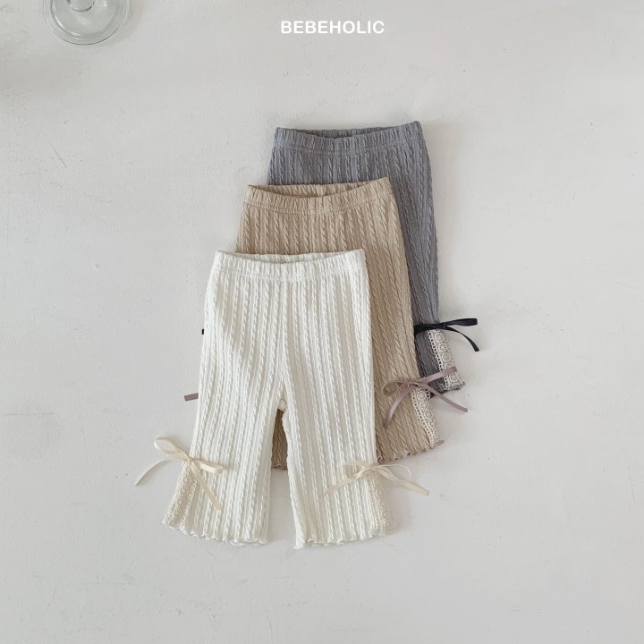 Bebe Holic - Korean Baby Fashion - #babygirlfashion - Lace Bootcut Pants - 11