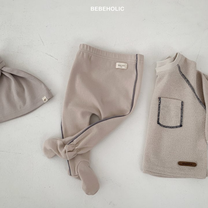Bebe Holic - Korean Baby Fashion - #babygirlfashion - Line Foot Leggings - 6