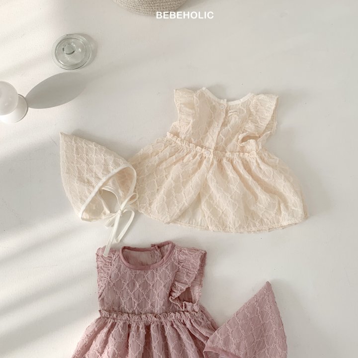 Bebe Holic - Korean Baby Fashion - #babyootd - Milky Bonnet Set - 10