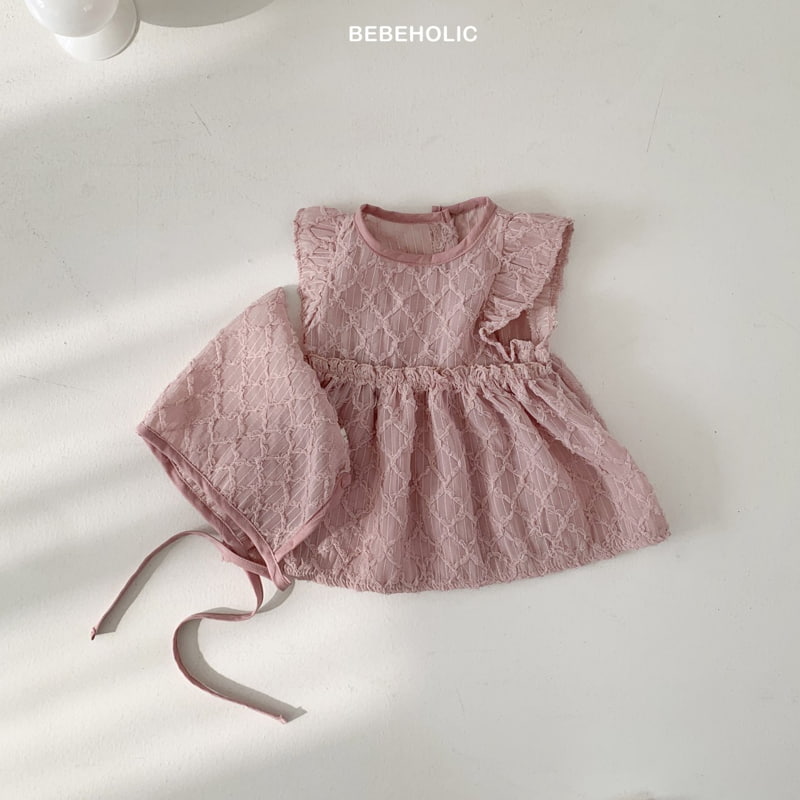 Bebe Holic - Korean Baby Fashion - #babyoutfit - Milky Bonnet Set - 12