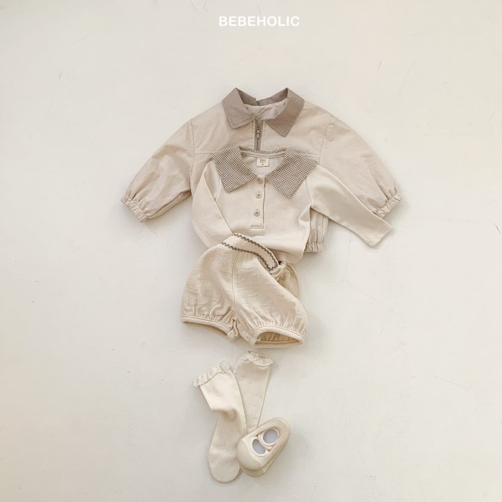 Bebe Holic - Korean Baby Fashion - #babyoutfit - Sweet Check Tee - 4