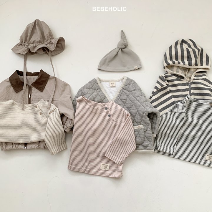 Bebe Holic - Korean Baby Fashion - #babyoutfit - Miles Stripe Tee - 3