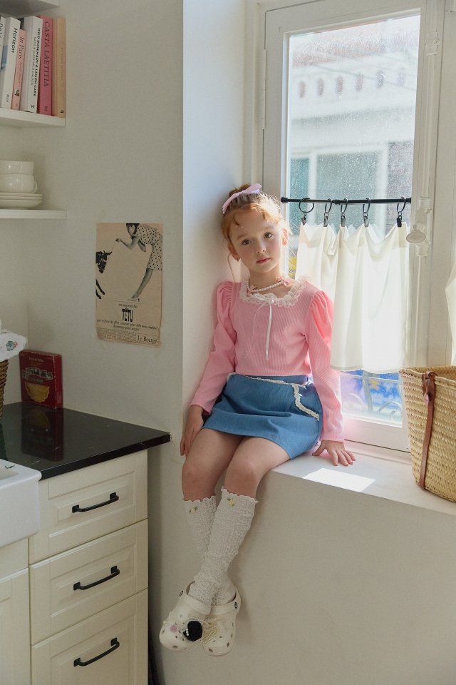 Berry Berry - Korean Children Fashion - #kidsshorts - Bene Square Tee - 3