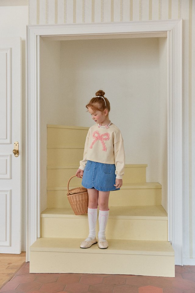 Berry Berry - Korean Children Fashion - #kidsshorts - Cross Denim Pants - 10