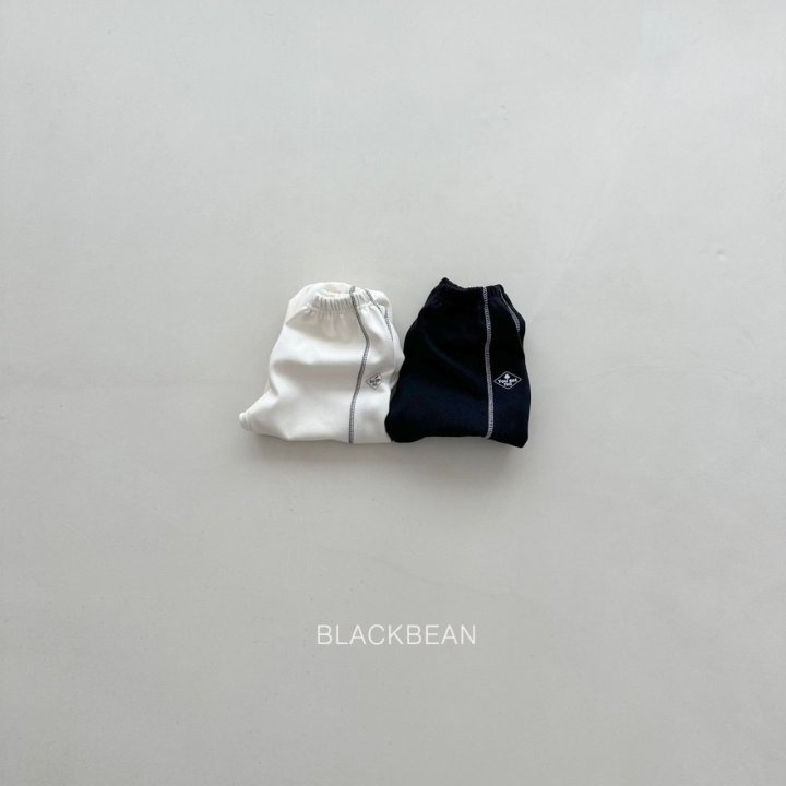 Black Bean - Korean Children Fashion - #childofig - Stitch Pants - 2