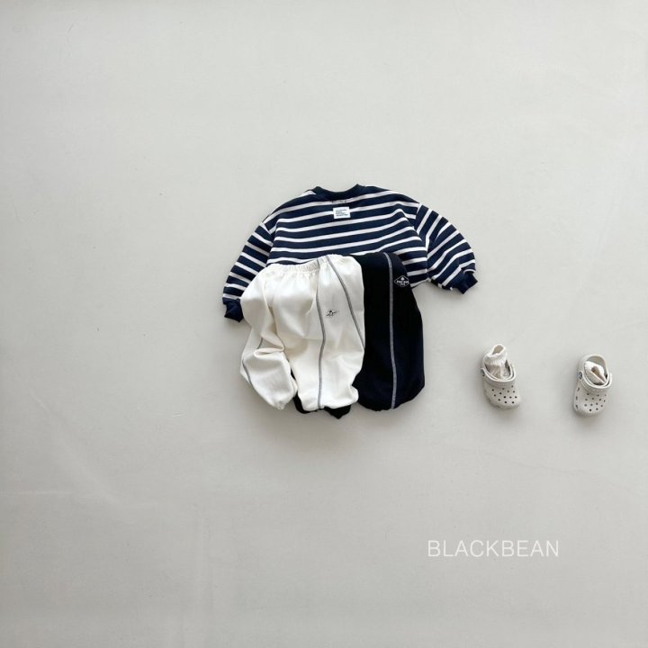 Black Bean - Korean Children Fashion - #childofig - Stitch Pants - 3
