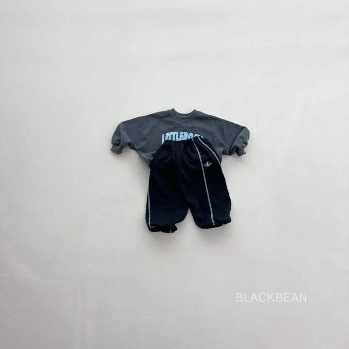 Black Bean - Korean Children Fashion - #kidsshorts - Stitch Pants - 8