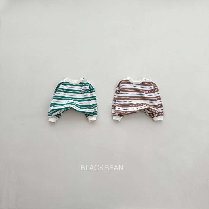 Black Bean - Korean Children Fashion - #kidsshorts - More Stripe Tee