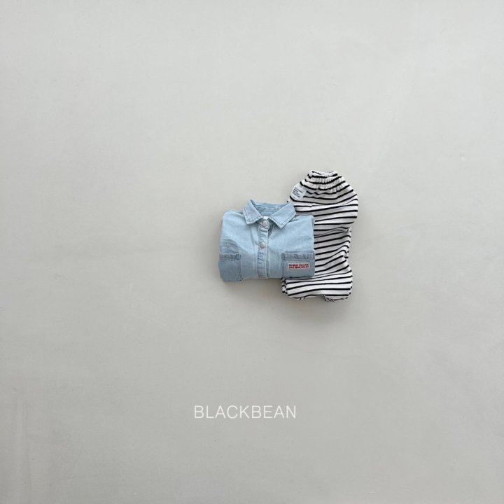 Black Bean - Korean Children Fashion - #magicofchildhood - Stone Denim Shirt - 2