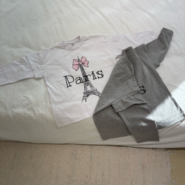Bobo j - Korean Women Fashion - #womensfashion - Paris Long Tee (with Mom) - 4