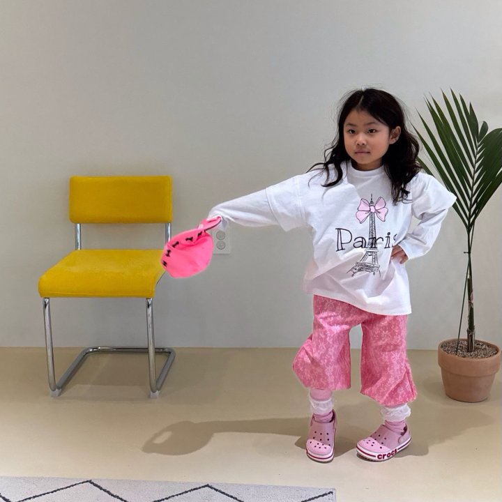 Bobo j - Korean Women Fashion - #vintageinspired - Paris Long Tee (with Mom) - 8